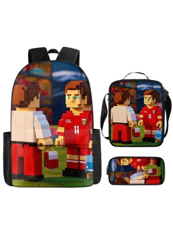Generic The latest universal cartoon new three-piece schoolbag (for students, teenagers, children) - 1147  - Image 2