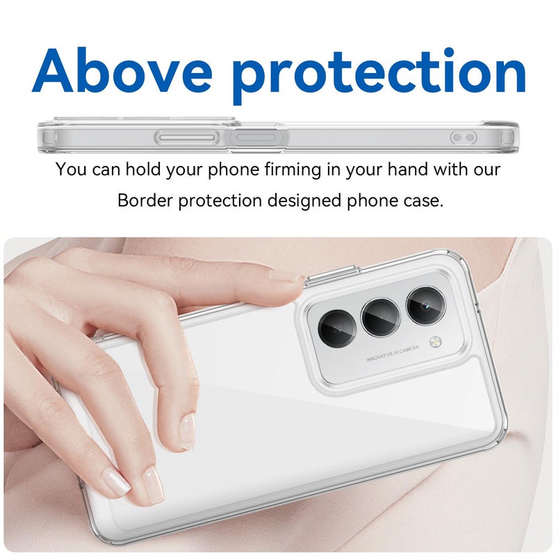 erorex For Redmi 15 5G Global / 15 4G SEA Colorful Series Acrylic Hybrid TPU Phone Case(Transparent) - Image 4