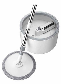 Taimi Rotary Squeeze Mop and Bucket Microfiber Mop Pads Hand Free Wringing Floor Clean Mop with 2 Pads  - Image 3