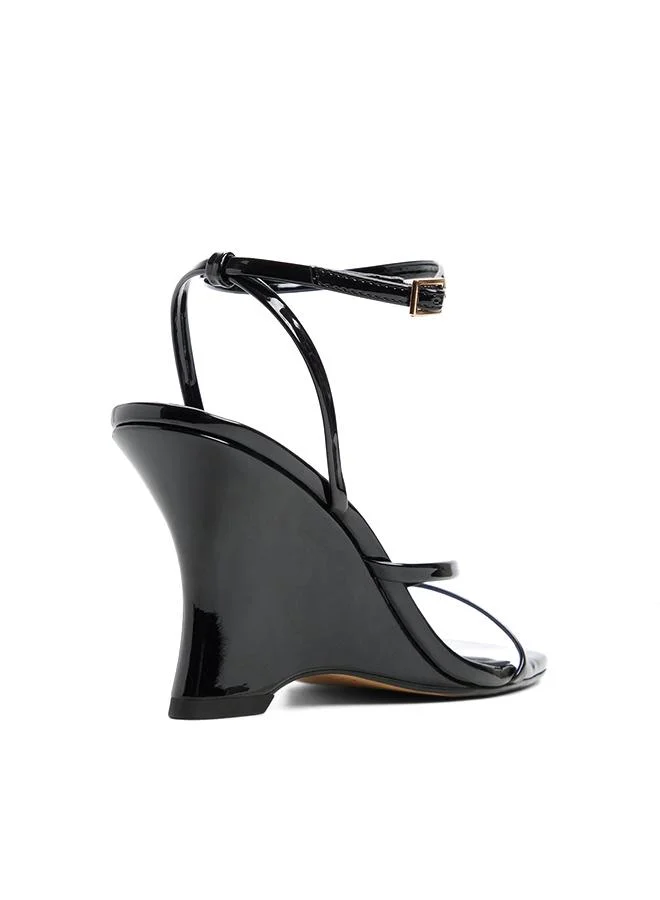 Aldo BLACK Lexina Ladies Black Heeled Sandals for Women | Best Price UAE