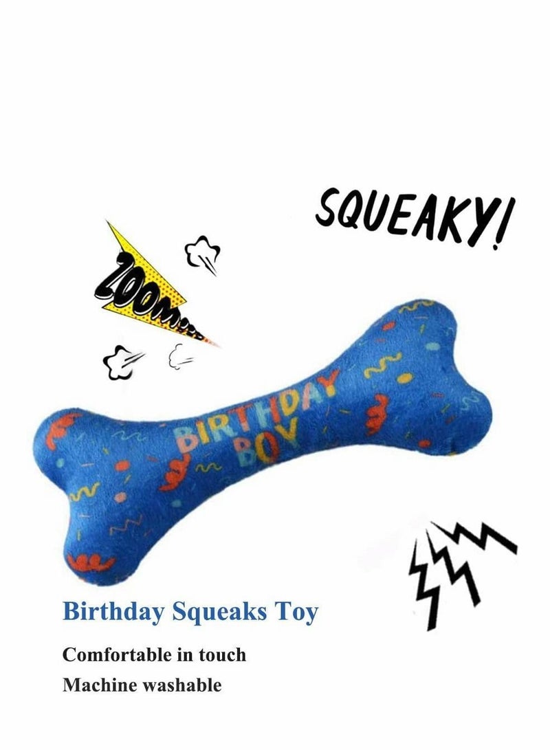 Y&D Dog Birthday Party Supplies, Triangle Bibs with Cute Bone Scarf Accessories and Decoration for Doggy Large, Blue  - Image 3