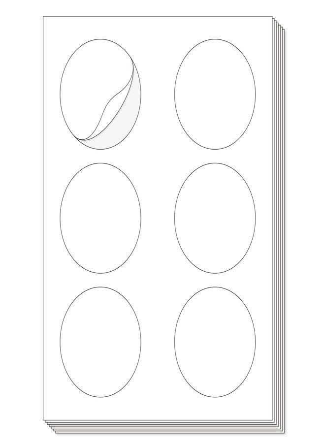 L LIKED 3'' Diameters Round Printable Sticker Labels for Laser/Inkjet Printer, Matte White Blank Circle Stickers for Jars,Packaging & Product Labeling (25 Sheets, 150 Labels) - Image 1