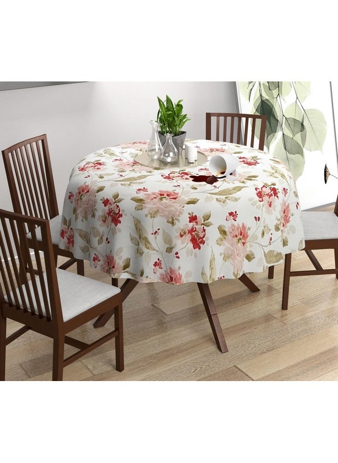 Trance Home Linen Premium Cotton Circular Table Cloth | Printed Round 4 Seater Table Cover | Washable - Reusable Cloth Cover for Table top (48 inch Diameter, Tashi Pink) - pzsku/Z7B9A2A042F5C3D2D4860Z/45/_/1738306745/aaed90e6-bf76-4648-938b-b645b8059504