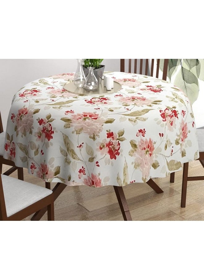 Trance Home Linen Premium Cotton Circular Table Cloth | Printed Round 4 Seater Table Cover | Washable - Reusable Cloth Cover for Table top (48 inch Diameter, Tashi Pink) - pzsku/Z7B9A2A042F5C3D2D4860Z/45/_/1738306750/1baa3eed-0e7c-4741-aa01-26834bbb3257