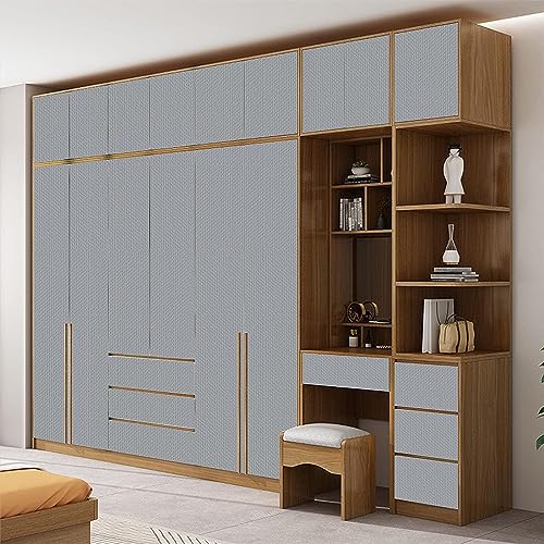 ELTON Textured Solid Color Plain Wallpaper Self Adhesive Waterproof Embossed Wallpaper for Wall Livingroom Bedroom Furniture Table top, Kitcken Almirah & Doors (Light Grey, 45 x 600 Cms) - Image 5