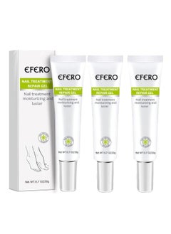 efero 3 Pieces Nail Treatment Repair Gel Nail Repair Cream Toe be Health Instant Beauty Gel for Nail Growth Care Restores Appearance of Discolored or Damaged Nails (20g x 3)  - Image 1