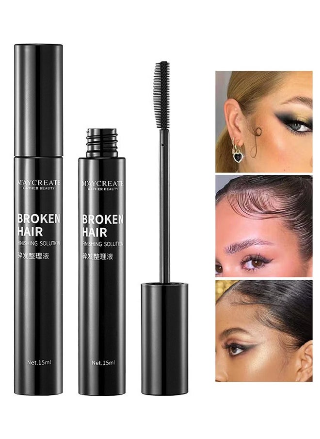 maycreate Hair Finishing Stick, Hair Mascara For Flyaway Tamer, Fly Away Hair Tamer Stick For Enhance Gloss Of Hair, Anti Frizz Broken Hair Baby Hair Flash Moment Flyaway Stick, Non-Greasy  - Image 1