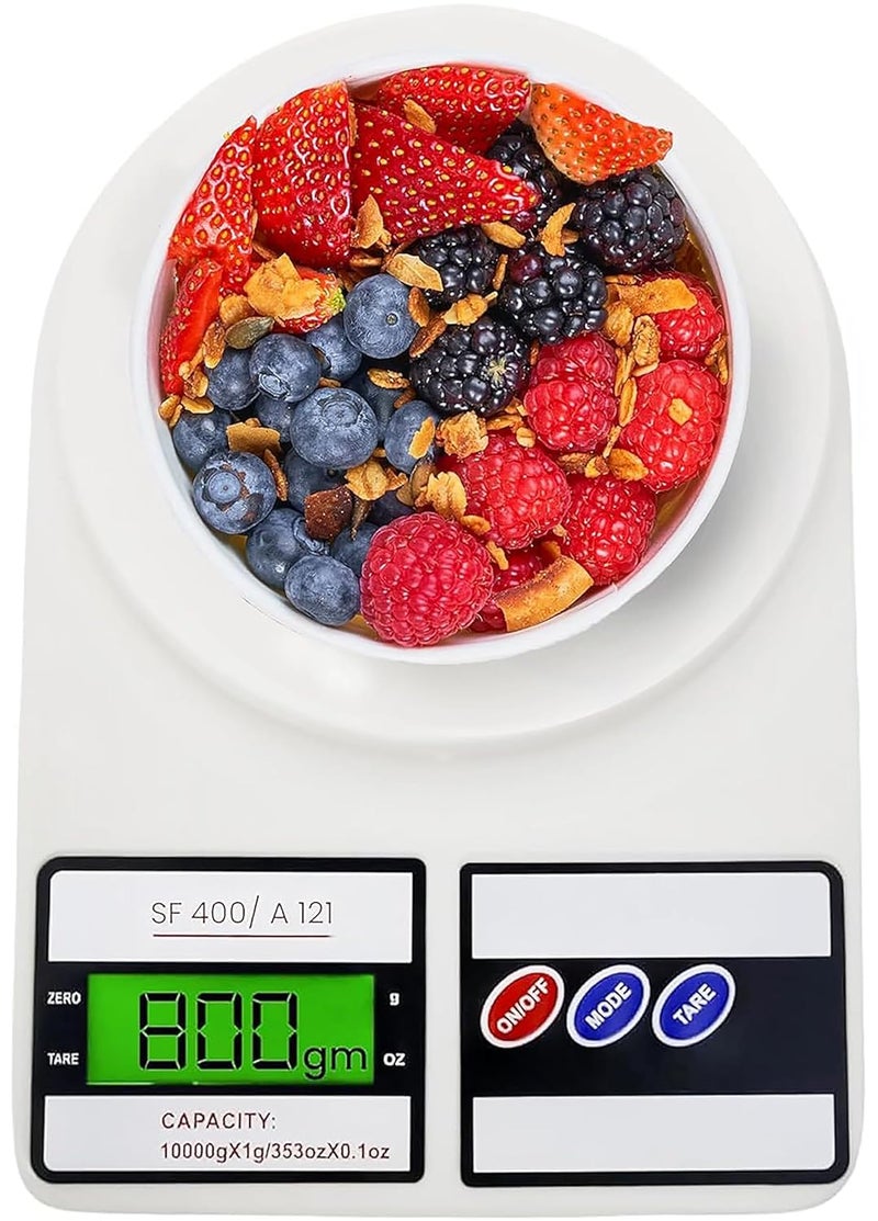EASYMART 10Kg Kitchen Weight Machine, Digital Scale with LCD Display, Scale for Home Baking, Cooking & Balance Diet. Weighing Machine with capacity 10Kg, SF400/A121,Color May Vary - Image 1