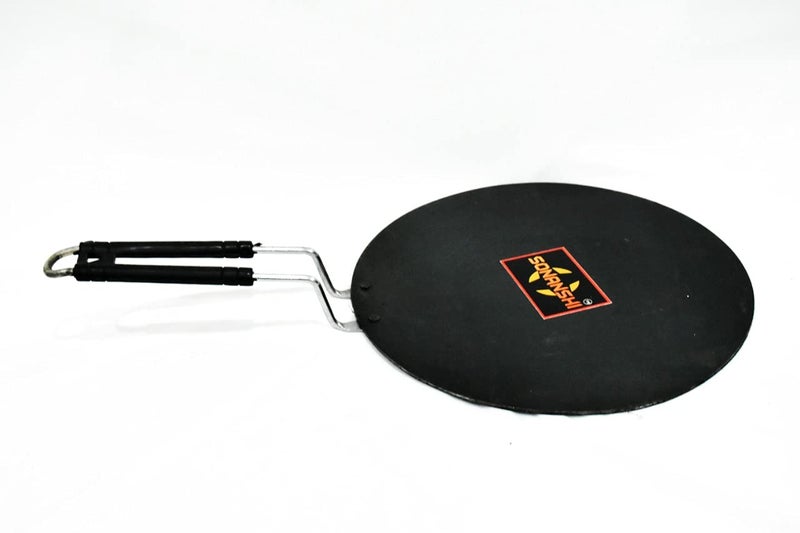Sonanshi Sonanshi Black Dosa Tawa Pure Iron with Handle Especially Designed for Dosa/Uttpam/South Indian Dishes 12 Inches Diameter(Flat)  - Image 3