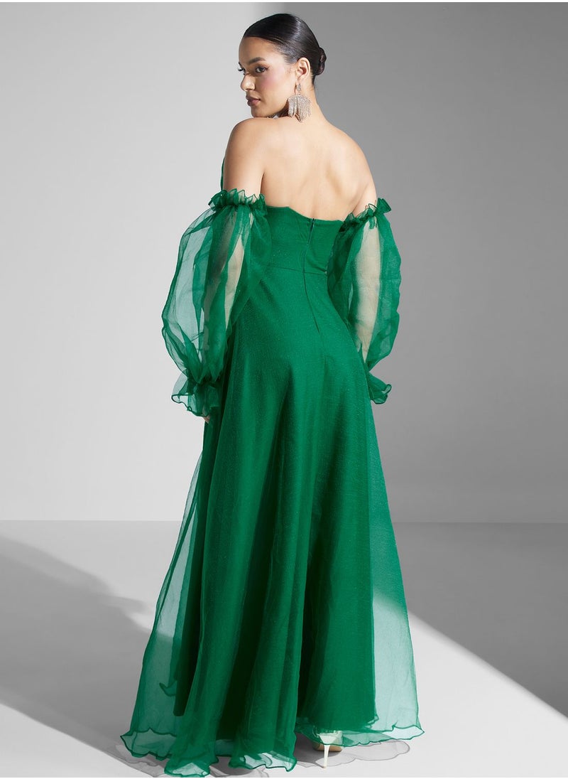 Ella Limited Edition Tulle Off Shoulder Dress  - Image 2