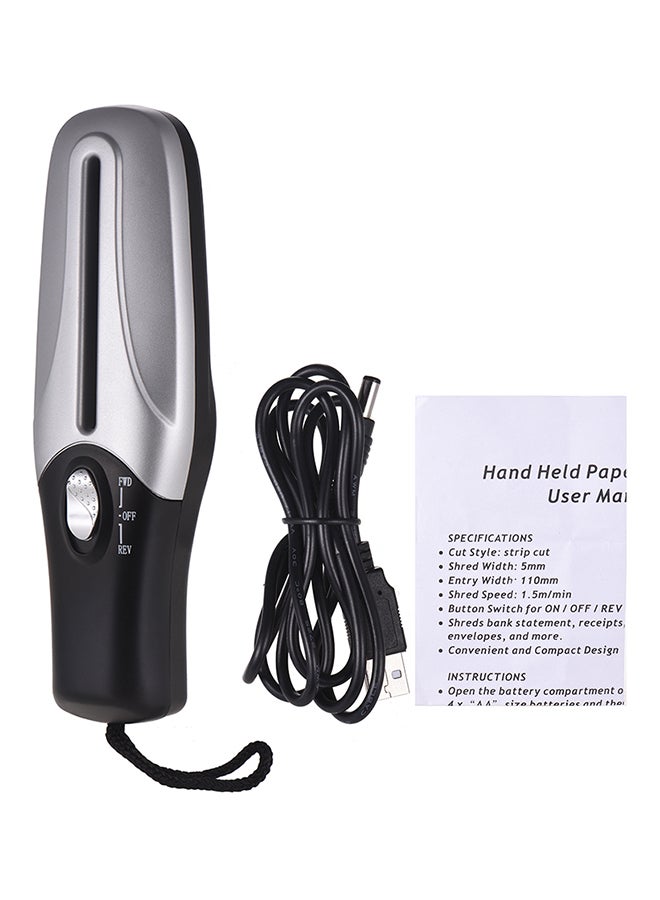 Generic Shredder Cutter Strip Machine Silver  - Image 1