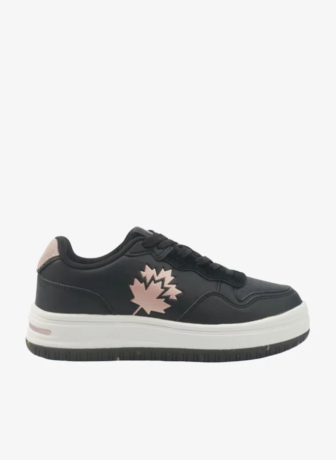LUMBERJACK Women's Logo Detail Lace-Up Sneakers