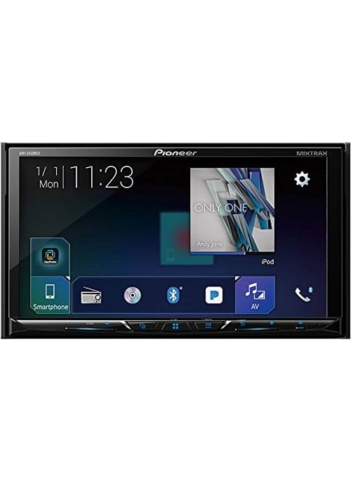 Pioneer Pioneer AVH2400NEX 7 Touchscreen Double Din Android Auto and Apple CarPlay InDash DVDCD Bluetooth Car Stereo Receiver  - Image 1