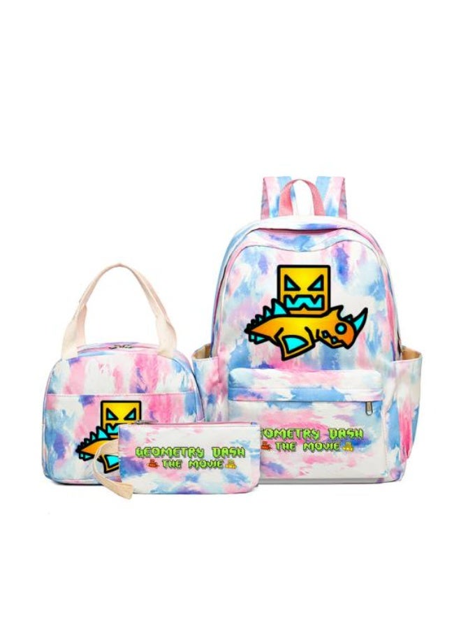 General Vibrant cartoon print bag combination! Lightweight design + large-capacity partition | Fully adapted for children/student/outdoor sports - 285 
