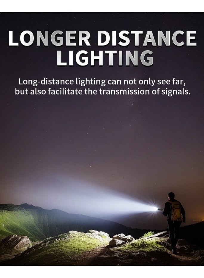 سكت شيكترو مصباح يدوي جديد متعدد الوظائف متغير الألوان RGB مع مشبك شحن USB مغناطيسي لإضاءة مثالية (أبيض) - Image 3