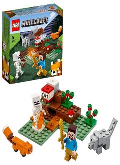 LEGO 21162 Minecraft The Taiga Adventure Building Set with Steve, Wolf and Fox Figures, Toys for Kids for 7+ Years Old