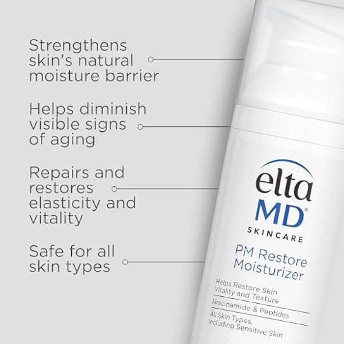 EltaMD PM Restore Face Moisturizer, Night Moisturizer for Face, Restores Skin Elasticity and Vitality Overnight, Safe For All Skin Types - Image 2