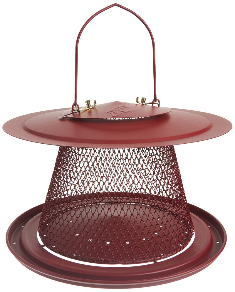 Perky-Pet Durable Wild Bird Feeder - 2.5 lb Seed Capacity - Feed up to 15 Birds at Once - Red, C00322 - Hanging Wild Bird Feeder for Outdoor Decor - Image 1