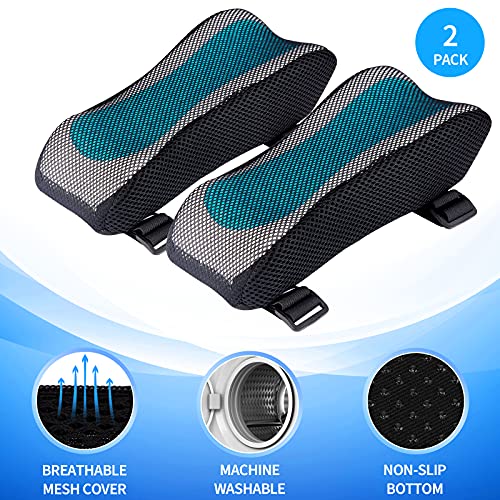 BEAUTRIP Ergonomic Armrest Pads- Office Chair Arm Rest Cover Pillow - Elbow Support Cushion for Computer, Gaming and Desk Chairs (Set of 2, Mesh Cover) - Image 3