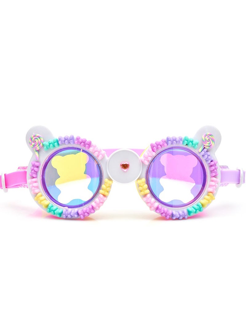 بلينج2O Lollipop Gummy Bear Swim Goggles for Kids - Anti Fog, No Leak, Non Slip, UV Protection - Hard Travel Case - Lead and Latex Free - Image 2