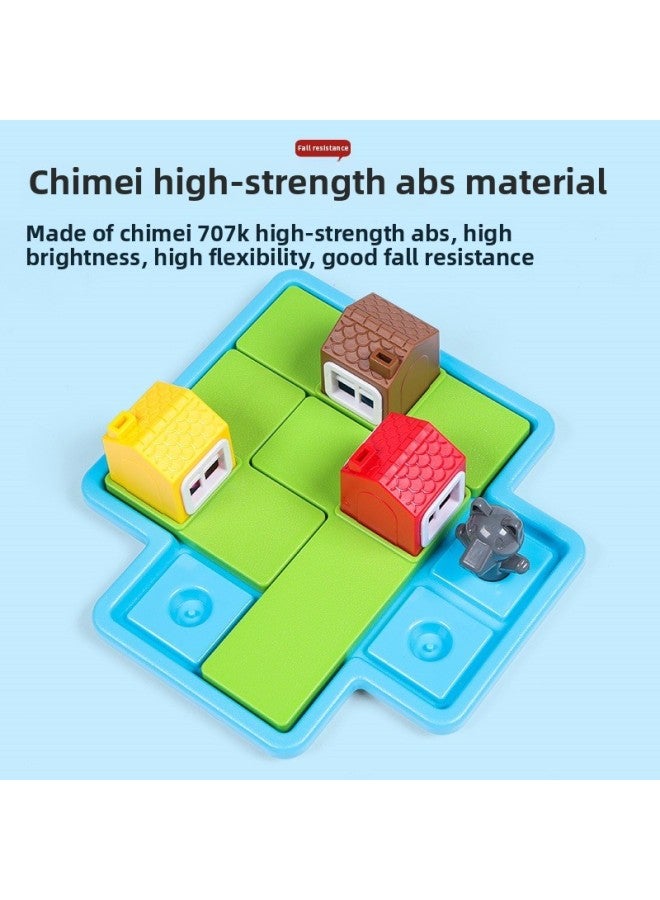 The Big Bad Wolf And The Three Little Pigs Table Game Children's Logical Thinking Training Puzzle Break-through Toys Early Education Fairy Tale Toys-Color:Little Red Riding Hood Puzzle (chinese)  - Image 5
