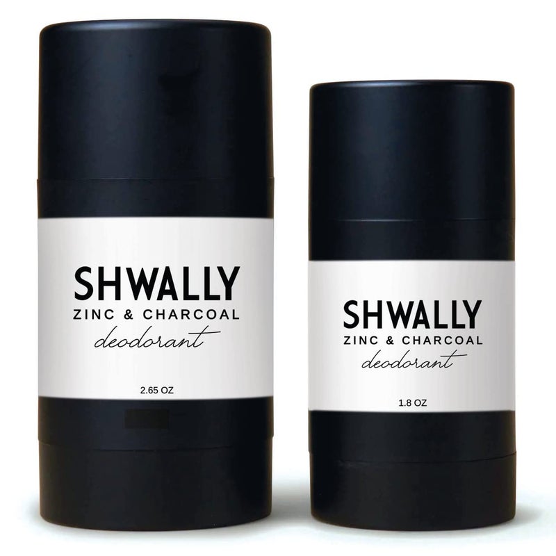 Zinc & Charcoal Deodorant – A True Natural, Tallow-Based & Effective Deodorant for Men & Women –– Aluminum Free with Coconut & Arrowroot – Lasts 4X Longer (Eucalyptus + Peppermint, 2.5 oz)