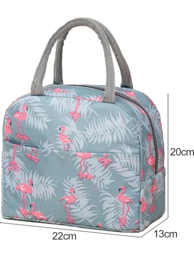 Nadrab Insulated Lunch Bag, Large Capacity Lunch Box, Portable Thickened Lunch Tote, Fabric Adult Lunch Box - Small Lunch Bag for Women and Men - Image 2