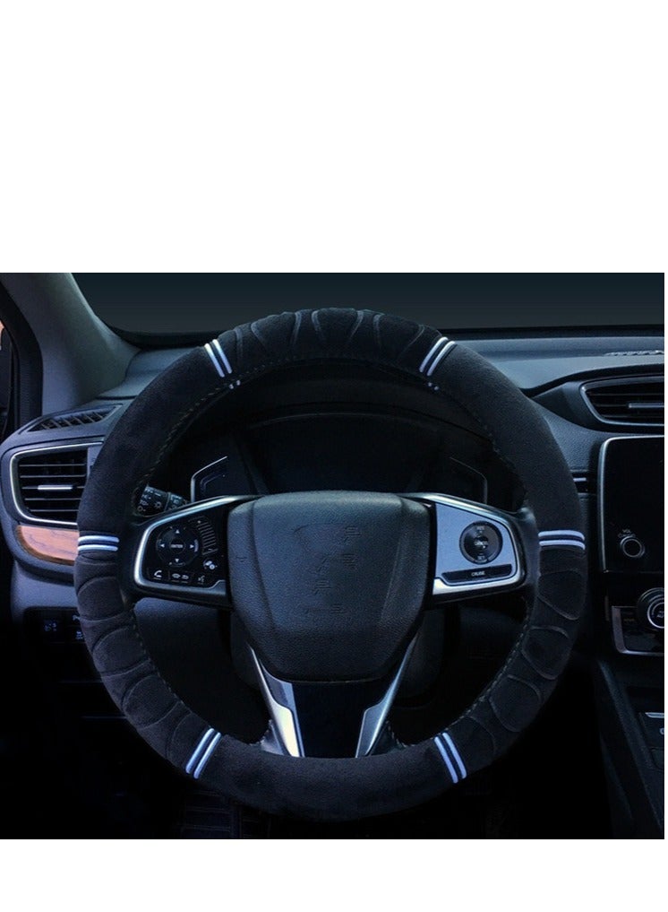 Western Steering Wheel Cover, Western Cowboy Steering Wheel Cover, Diameter of 38cm, for Women Men Auto Truck(Black) - Image 2