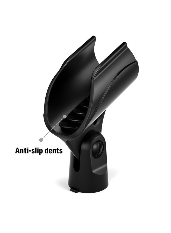 Moukey Microphone Mic Clip Holder for Mic Stand with 5/8" Male to 3/8" Female Adapter, 2-Pack - Image 5