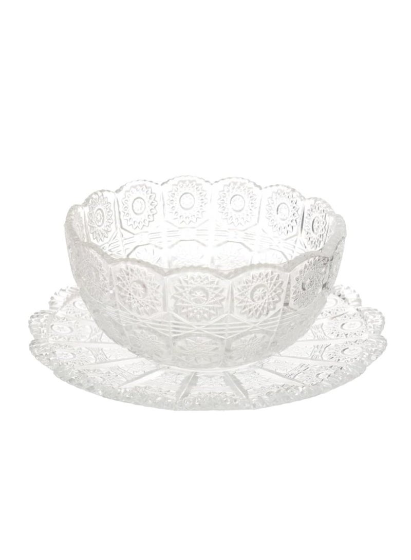 طقم أطباق وجبات خفيفة - 6 قطع أطباق صغيرة ذات حواف متموجة، أطباق حلوى للآيس كريم، الفواكه، البودينغ، الوجبات الخفيفة - Image 2