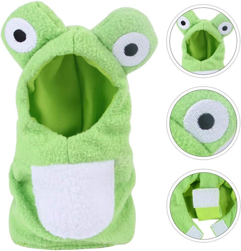 NUOBESTY Bird Diaper Flight Suit Parrot Frog Costume Pet Small Animals Clothes Parakeet Cockatiel for Festival Home Party Halloween S Green - Image 3