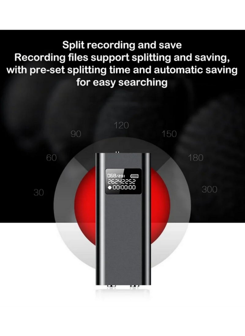 Q25 Mini Digital Voice Recorder Small Voice Activated Recorder with Back Clip Noise Reduction Clear Recording 8GB Memory for Meeting Lecture Interview