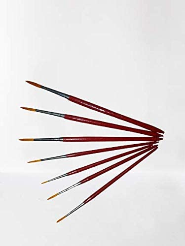 Lui Pui Quality Round Synthetic Brush Set of 7 Piece for Watercolor - Image 2