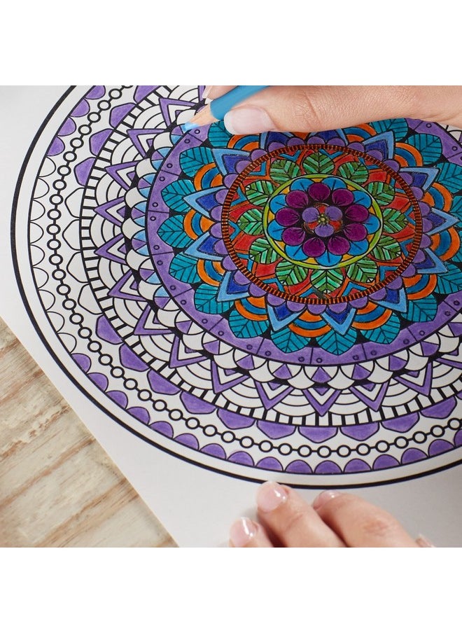بريزما كالر أقلام تلوين قابلة للمسح من Prismacolor Col-Erase، للتلوين للبالغين، عبوة من 24 قطعة  - Image 5