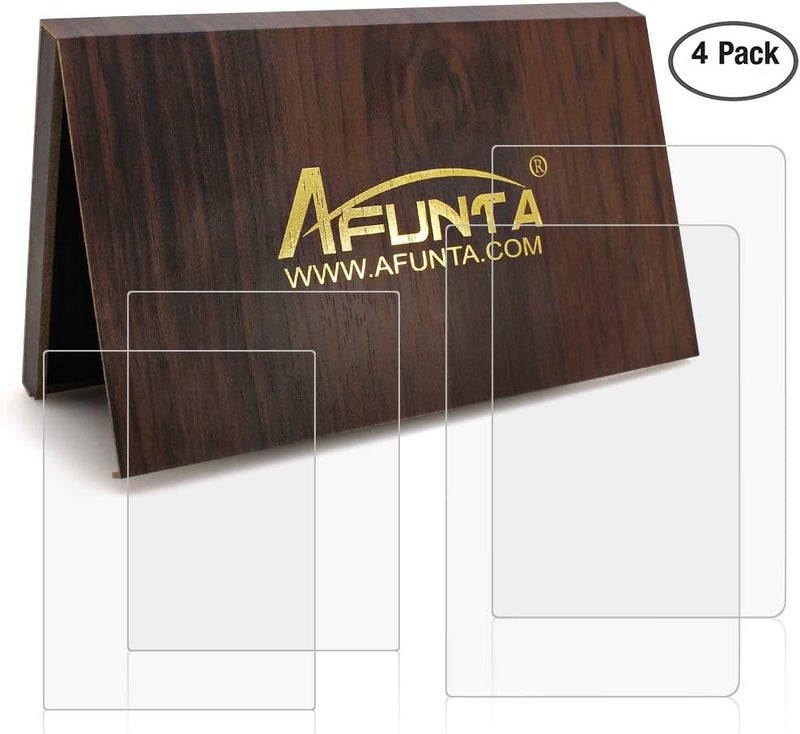 AFUNTA Screen Protector Compatible with Nintendo New 3DS, 2 Pack (4 Pcs) Tempered Glass for Top Screen and HD Clear PET Film for Bottom Screen Accessory - Image 2