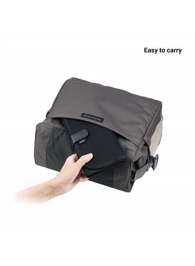 JJC 8 Pockets Lens Filter Case Up to 82mm (37mm 40.5mm 43mm 46mm 49mm 52mm 55mm 58mm 62mm 67mm 72mm 77mm) for Round or Square Filters, Belt Loop Design, Folding Camera Filter Pouch Wallet Holder Case