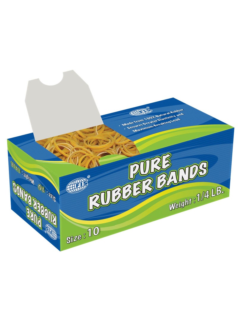 FIS 10 Boxes FIS Pure Rubber Bands 10 Size, 1/4 LB - FSRB10 - Image 2