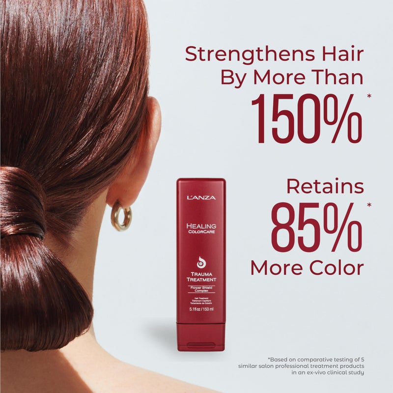 LANZA L'ANZA Healing ColorCare Trauma Treatment, Leave-In Conditioner for Dry Damaged Hair, Extends Color Longevity, For Healhty and Vibrant Color with Split End Repair & Hair Shine, Luxury Hair Care - Image 3