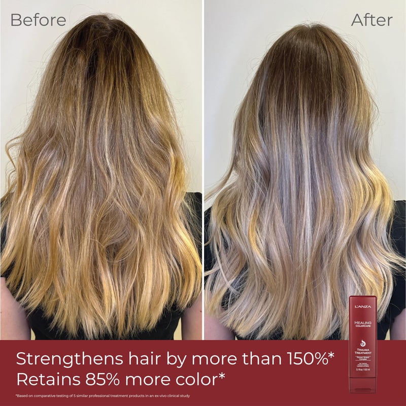 LANZA L'ANZA Healing ColorCare Trauma Treatment, Leave-In Conditioner for Dry Damaged Hair, Extends Color Longevity, For Healhty and Vibrant Color with Split End Repair & Hair Shine, Luxury Hair Care - Image 2
