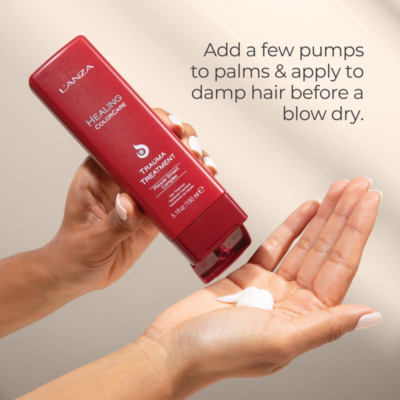 LANZA L'ANZA Healing ColorCare Trauma Treatment, Leave-In Conditioner for Dry Damaged Hair, Extends Color Longevity, For Healhty and Vibrant Color with Split End Repair & Hair Shine, Luxury Hair Care - Image 5