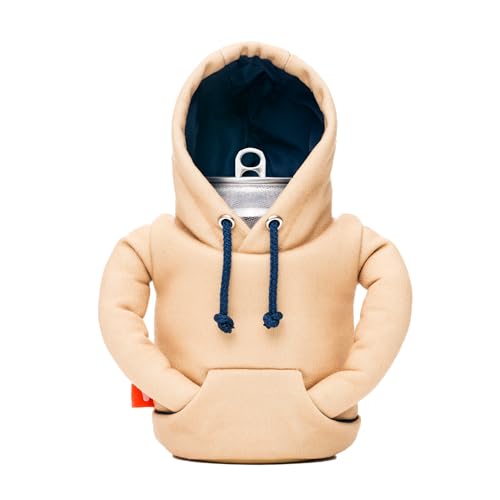 Puffin  The Hoodie Sweatshirt  Insulated 12 oz Can Cooler I Beer Bottle  Soda Can Insulator Keep Drinks and Beverages Cold  Taco TanSailor Blue