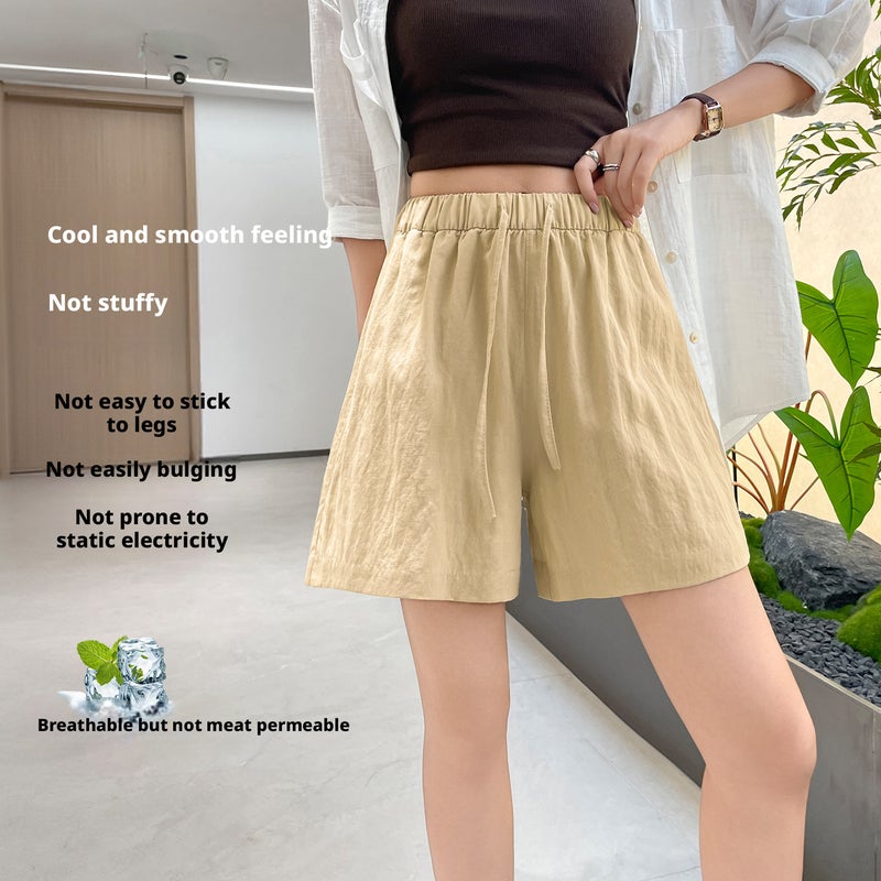 Women's Casual Linen Blend Shorts - Image 3