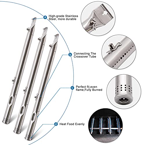 Criditpid Grill Parts Kits Compatible for Char-Broil Charbroil 463247412, 463257110, 463247109, 463270912, 463243812, 463270614, Heat Plates Replacement for Charbroil 3 Burner 463257110 Grill - Image 5