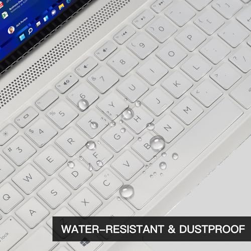 CaseBuy Keyboard Cover for HP 14 Laptop & HP Pavilion x360 14 14-dq 14-fq 14m-ba/cd/dh 14-df/dk/ds/BF/CM 14-CF 14-dq0040nr 14-dq0052dx 14-dq0762dx dq0760dx 14-dq5043cl 14-dq0055dx 14-fq1025nr/fq0033dx -Clear - Image 5