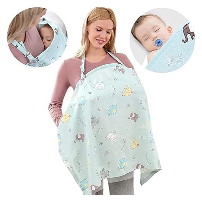 Nursing Covers For Breastfeeding, Soft Cotton Breastfeeding Cover, Stroller Cover, Privacy Nursing Covers, Infant Feeding Cover - Multi Styles And Colors - Image 1