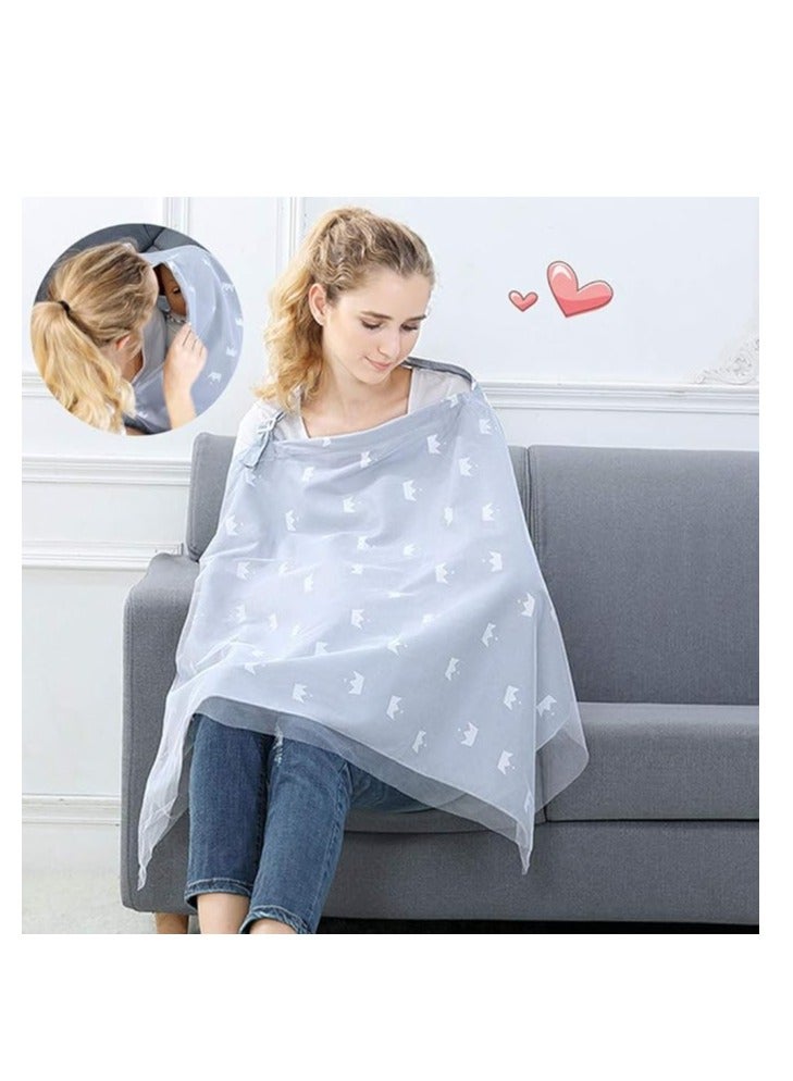 Nursing Covers For Breastfeeding, Soft Cotton Breastfeeding Cover, Stroller Cover, Privacy Nursing Covers, Infant Feeding Cover - Multi Styles And Colors - Image 3