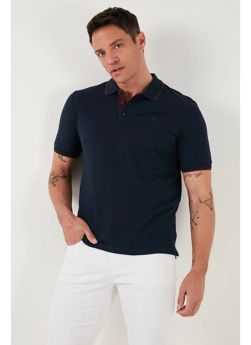 Buratti Cotton Buttoned Slim Fit Polo Neck T Shirt Men's Polo Neck T Shirt 5902118
