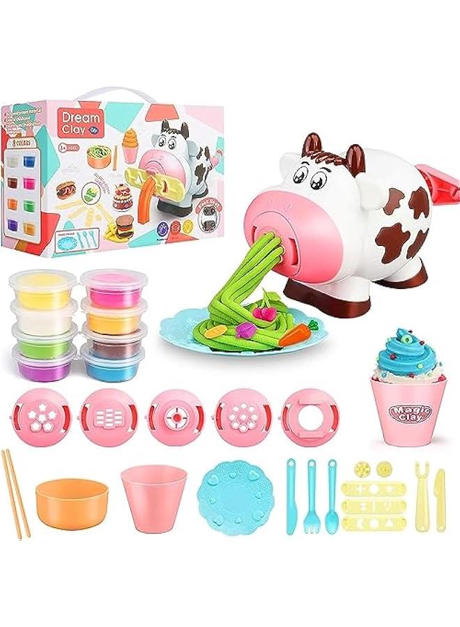 MIXDE Tool Set for Toddlers, 28Pcs Kitchen Noodle Playset and Ice Cream Maker Machine Playdough Kit for Toddlers,3 4 6 8 Years Old Boys and Girls Dough Birthday Holiday Gift for Kids - Image 1