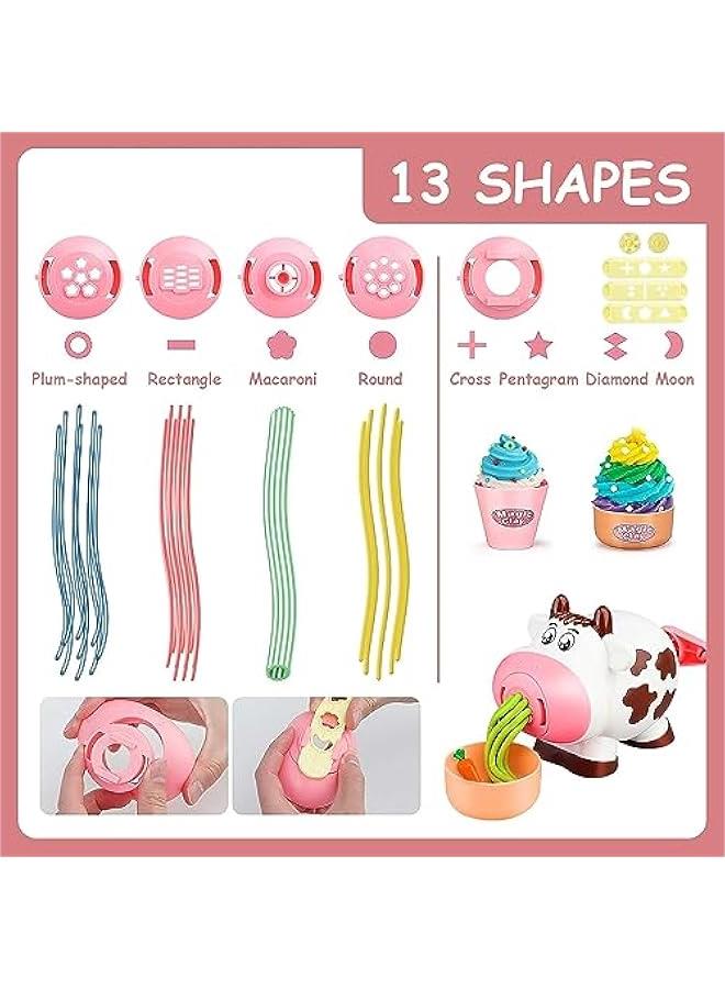 MIXDE Tool Set for Toddlers, 28Pcs Kitchen Noodle Playset and Ice Cream Maker Machine Playdough Kit for Toddlers,3 4 6 8 Years Old Boys and Girls Dough Birthday Holiday Gift for Kids - Image 4