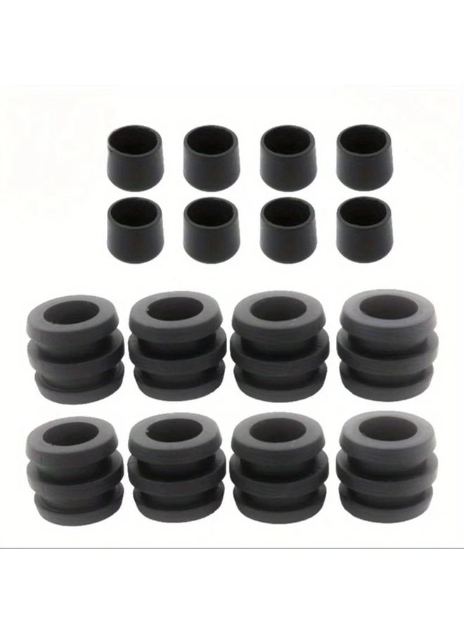 Black Rubber Tubes For Soccer Table Parts Heavy Duty Model 5529 4 Pcs Set - Image 1
